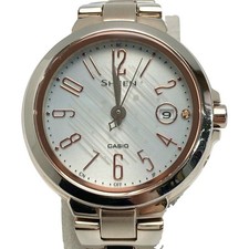 Casio Sheen SHW-5100 Radio Controlled Solar Ladies Watch Silver Tone