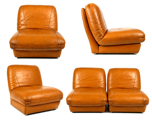 Vintage pair lounge chairs - pair,