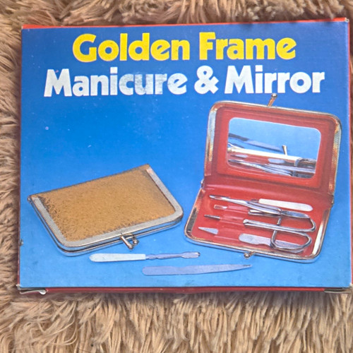 Gold manicure mirror kit - manicure, &