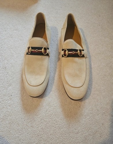 Gucci men suede loafers - suede,