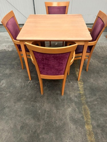 Table and chairs used - and,