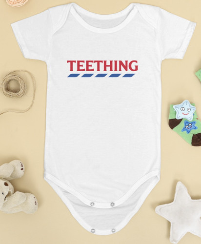 Teething funny baby - teething, grow