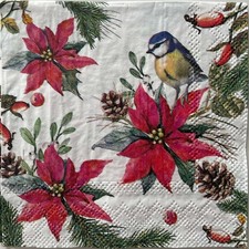 2 x cocktail paper napkins for