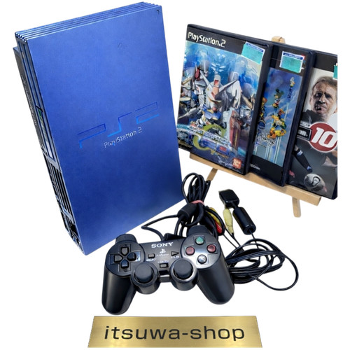 Sony ps2 aqua blue scph - sony,