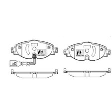 Brake Pads Set For VW Golf MK7