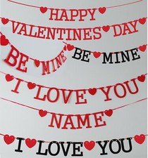 VALENTINES DAY banner I Love