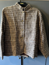 Claire Neuville brown tweed style jacket 14/16