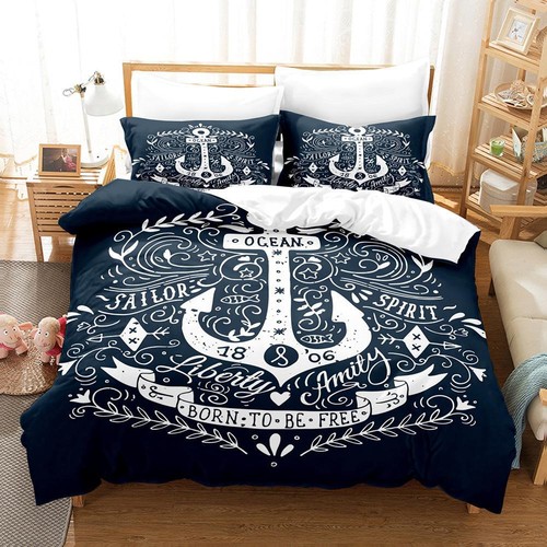 Anchor navy bedding - anchor, set
