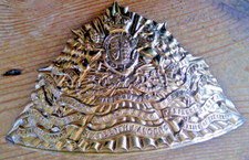 16th Lancers Brass Helmet Plate