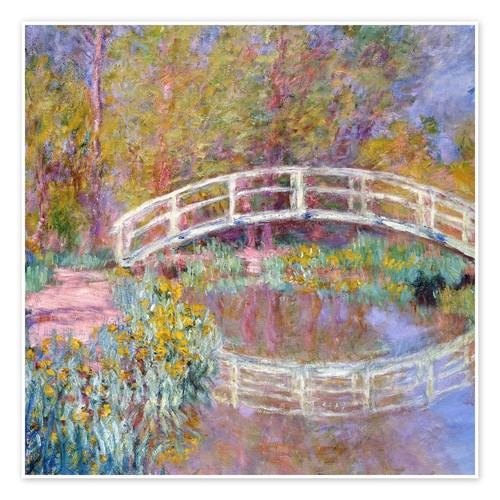 Bridge monet garden 1895 - bridge, garden,