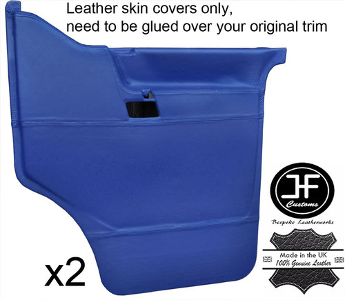 Royal blue leather - 2x, front