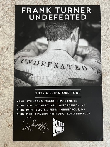 Frank turner autographed - frank,