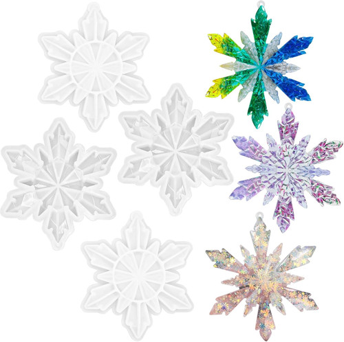 4pcs christmas resin - 4pcs,