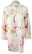 ZARA Womans Pink Floral L/S