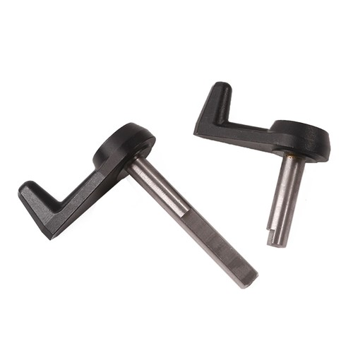 Black vinyl turntable handle - black,