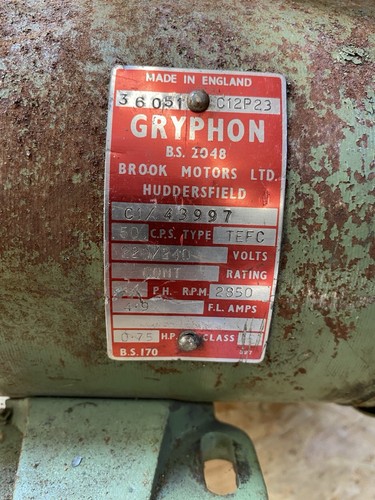 Gryphon 2850rpm 240v - , motor