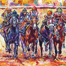 Derby horse racing - horse,