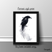 RAVEN BIRD A4 PICTURE PRINT