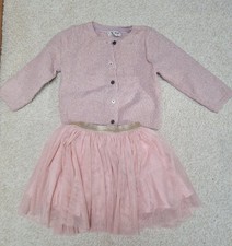 Girls Pink Glittery Tutu Skirt