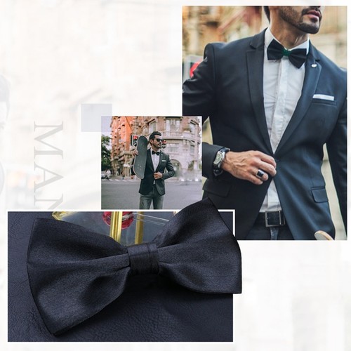 Multicolored men bows tie - multicolored,