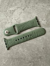 Engraved Wolf Pack strap for