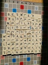 95 Scrabble Pieces
