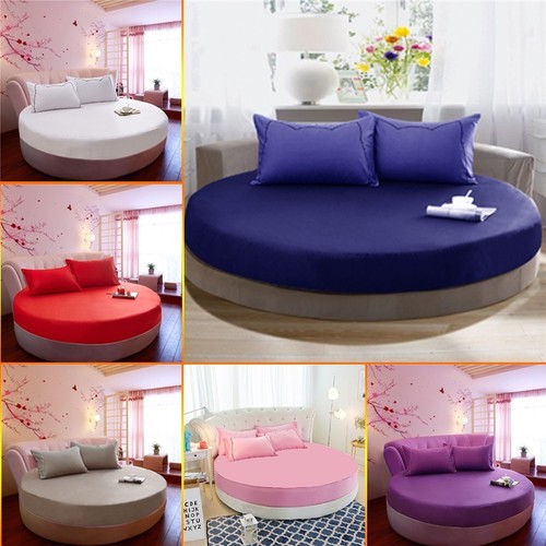 100 cotton round fitted sheet - cotton,