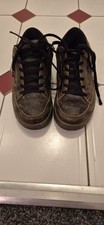 RARE 2000 vintage Vans Size 7 Brown Black Autumn Lace-up Trainers Sneaker