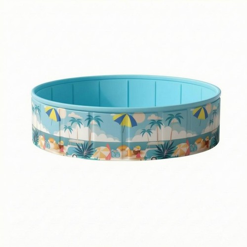 Round foldable swimming pool - round,