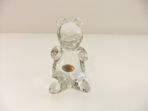 Wedgwood clear glass teddy - glass,