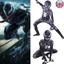 Halloween Boy Kid Men Venom Spiderman Party Cosplay Costume Jumpsuit Fancy Dress