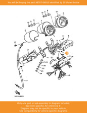 YAMAHA Screw, Flat Head