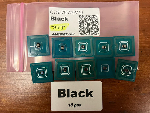Black toner chip 1383 - 10,