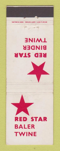 Matchbook cover red - cover,