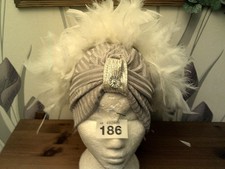 Cream/Gold Turban  with Cream