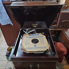 Clumberphone Tabletop Gramophone Working inc Some 78 RPM Records 