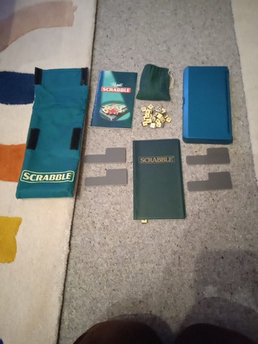 Mattel travel scrabble board - mattel,
