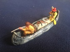 Britains Ltd American Indian Wid West Blue Trapper Canoe Vintage Figures 1970s
