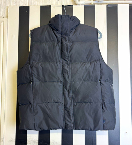 Asics black padded gilet - asics,