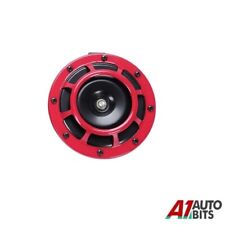 1X Red 12V 139dB Car Van Grille Horn Compact Super Tone Loud Blast UK