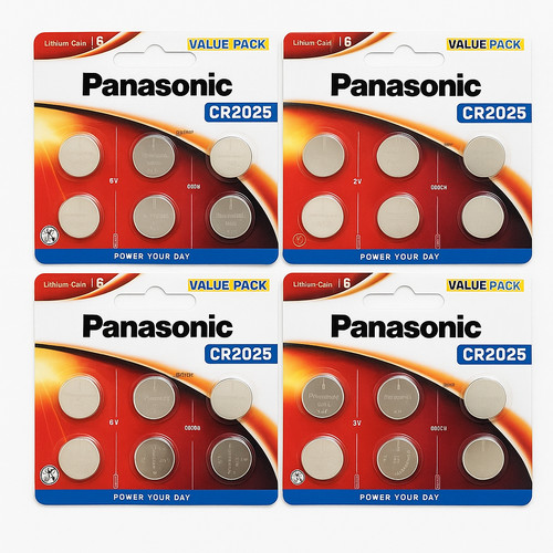 24x panasonic cr2025 - panasonic, lithium