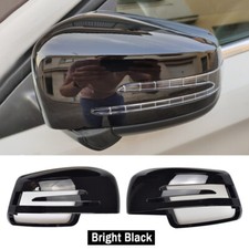 Gloss Black Door Wing Mirror Cover Cap For Mercedes W204 C207 W212 W221 W176 UK