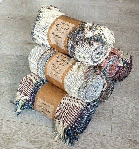 Picnic blanket checked cotton - blanket,
