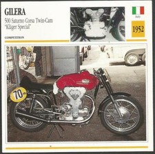 EDITO-SERVICE MOTORCYCLES-1952-GILERA-500 SATURNO CORSA TWIN-CAM-KLAGER SPECIAL