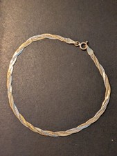 9ct Tri Colour Gold Twist