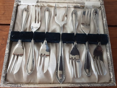 7pc set silver plated cake - 7pc,