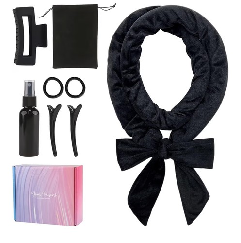 Heatless curling set - curling, satin