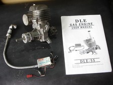 DLE-55 RC Model Aircraft 2 Stroke Petrol Engine+Muffler+Electronic Ignition Unit