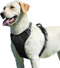 Eagloo Dog Harness Large Dog, No Pull Harness with Front Back Clips, Adjustable