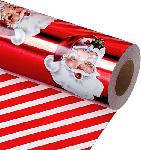 Vintage santa foil christmas - vintage,